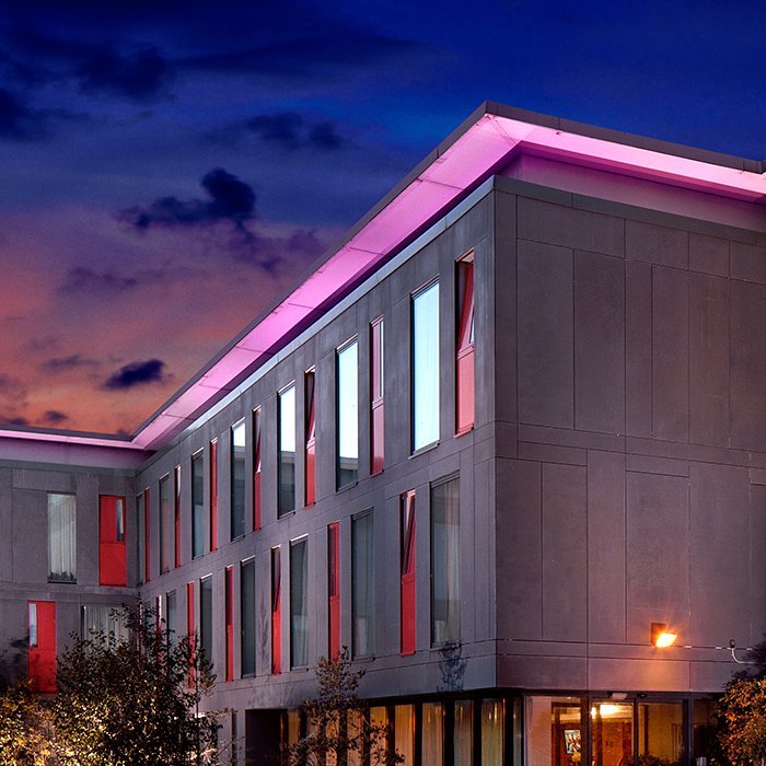 Hotel Exterior Architecture Retouching Example by Norton Photography and Retouching